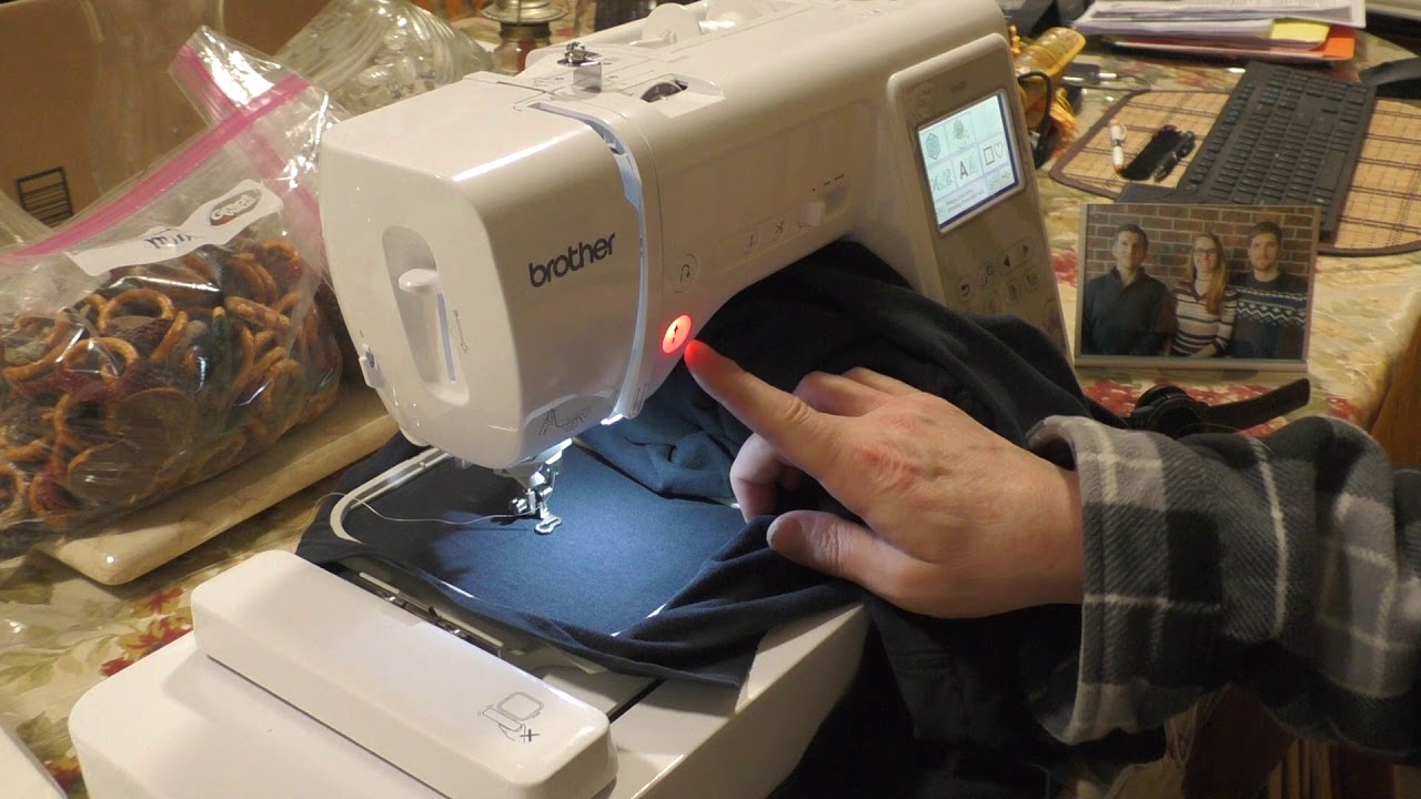 Brother SE600 Embroidery 2nd half of Threading, Hooping and Embroidering