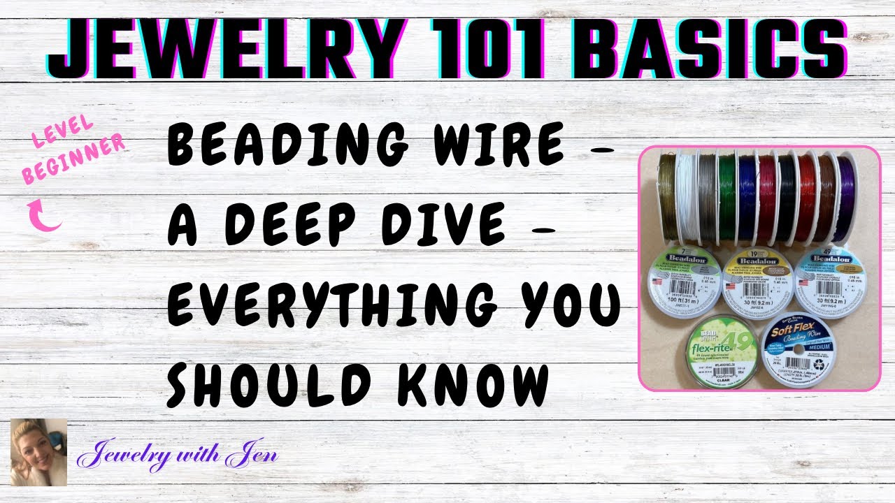 Beginners Guide to What is Beading Wire  #jewelrytutorial #beadingtutorials #wire