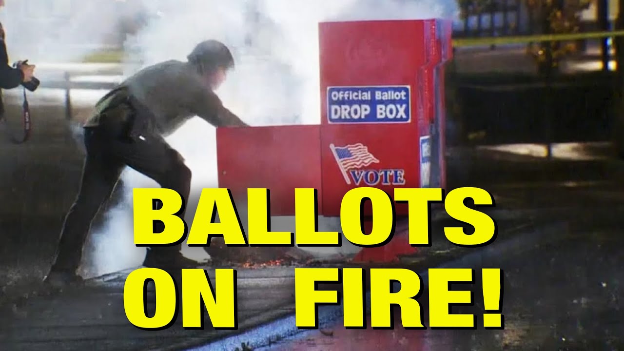 Ballot Dropboxes Set ON FIRE In Washington State!
