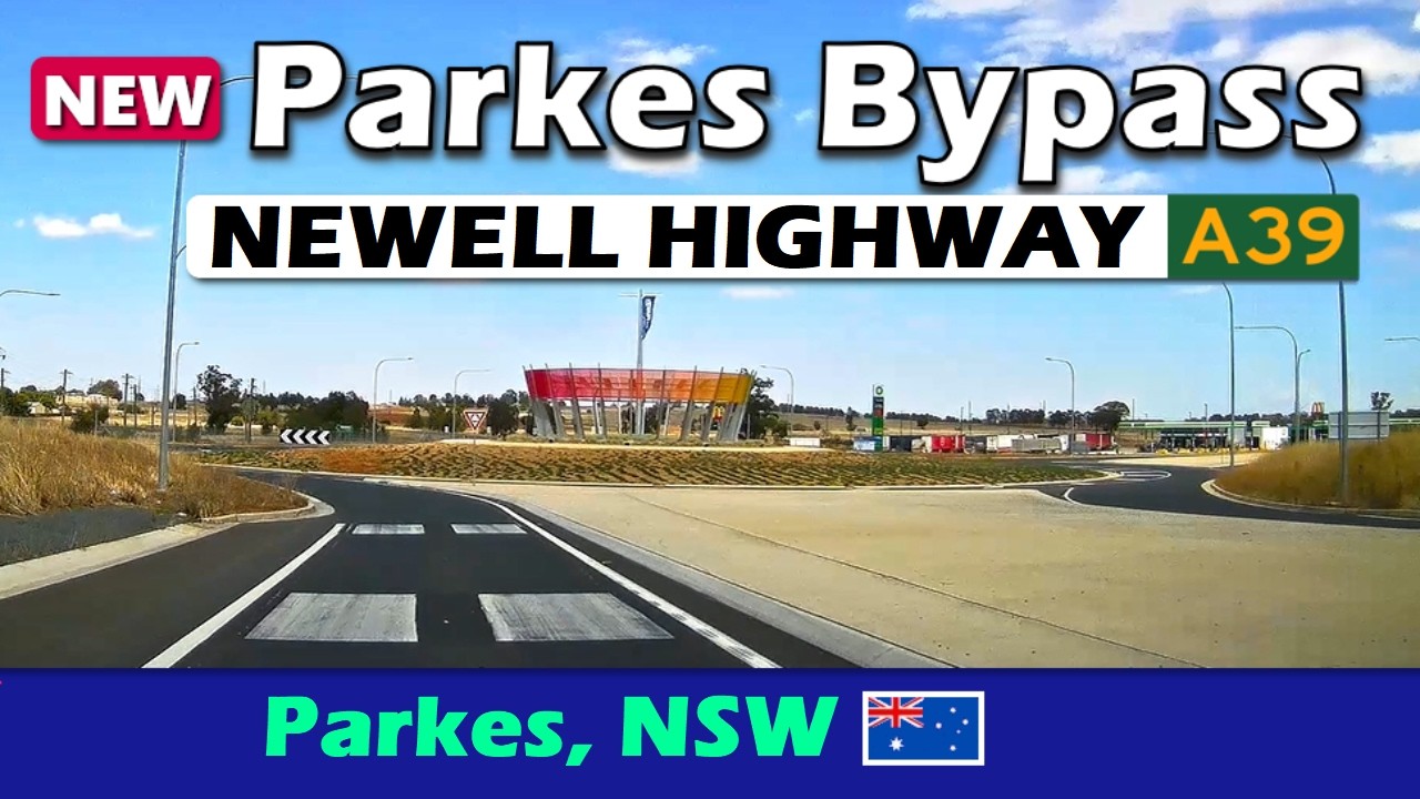 Driving Parkes Bypass - Newell Highway | NSW, Australia