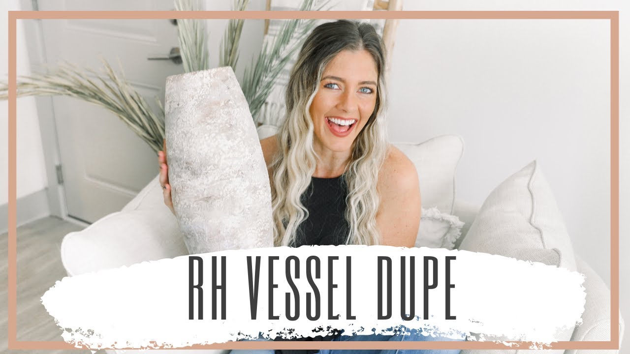 RESTORATION HARDWARE & POTTERY BARN VESSEL DUPE || Easy Vase Flip DIY