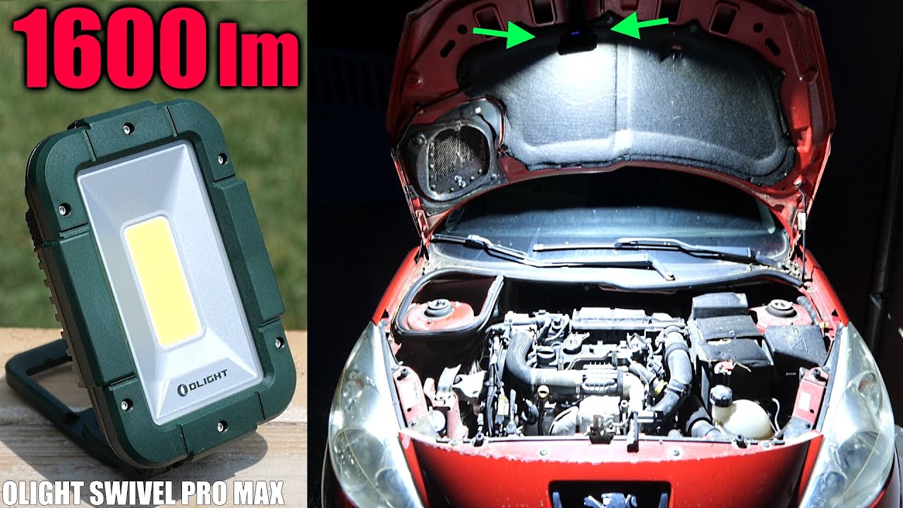 Olight Swivel Pro Max projecteur LED chantier baladeuse Lampe de travail camping bricolage 1600lm