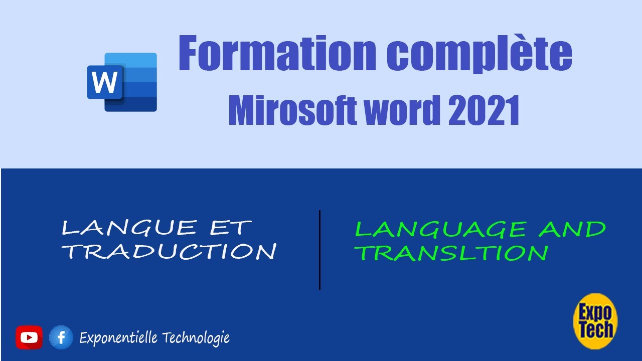 Formation Word #11: Langue et traduction