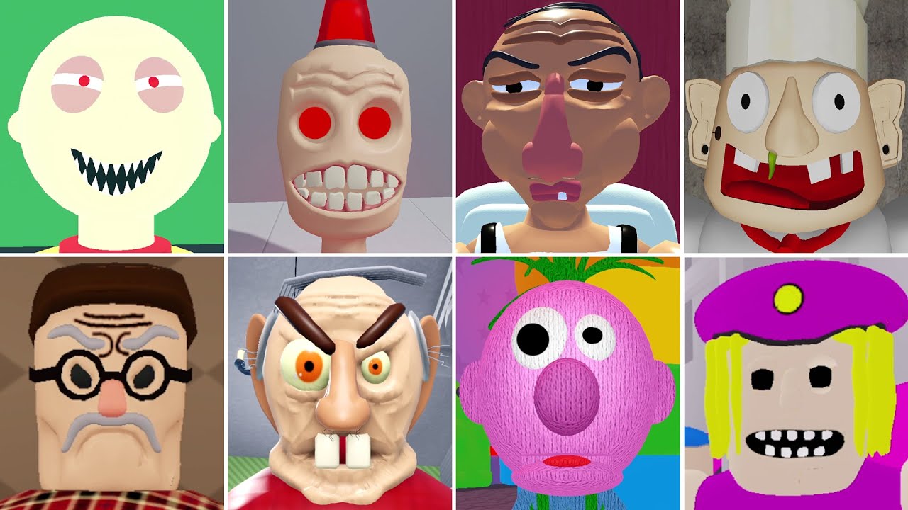 Roblox Catnap Defeat 25 Scary Obby Kregs Pizzaria, Siren Cop, Buff Police, Wilson Priosn, Mr Popster