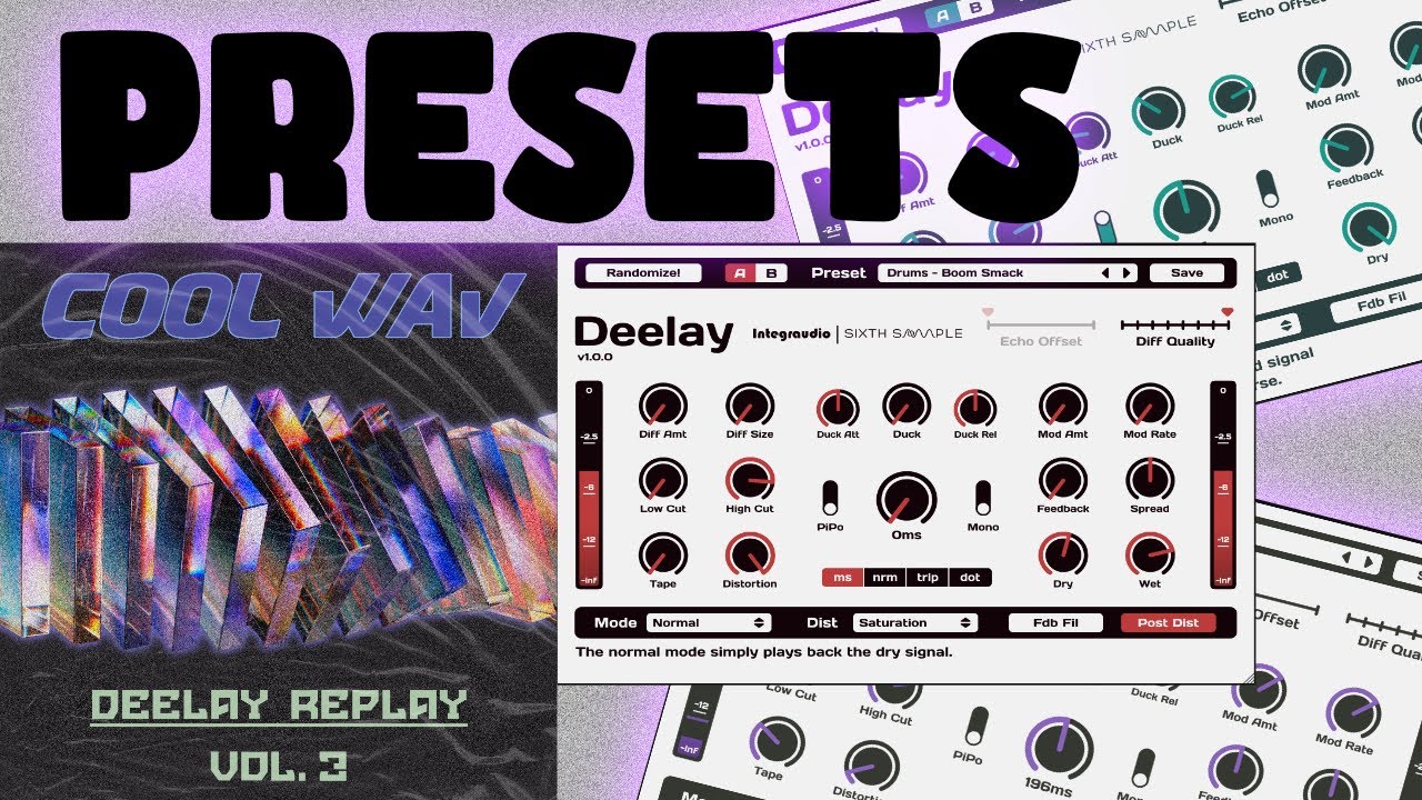 Sixth Sample Deelay Presets | Cool WAV - Deelay Replay V3