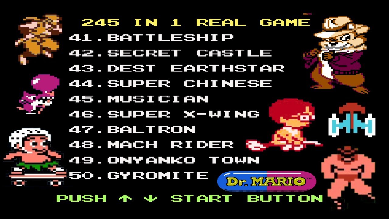 NES 245 in 1 Gameplay : Best Retro Games Part 4
