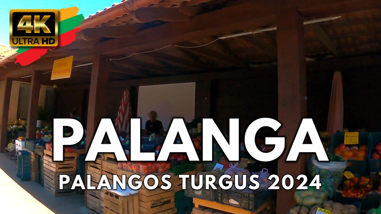 Palanga • Turgus • Liepos 22, 2024 • 4K Virtualus Turas • 🇱🇹 LITHUANIA