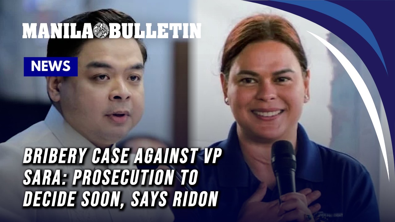 Bribery case against VP Sara: Prosecution to decide soon, says Ridon