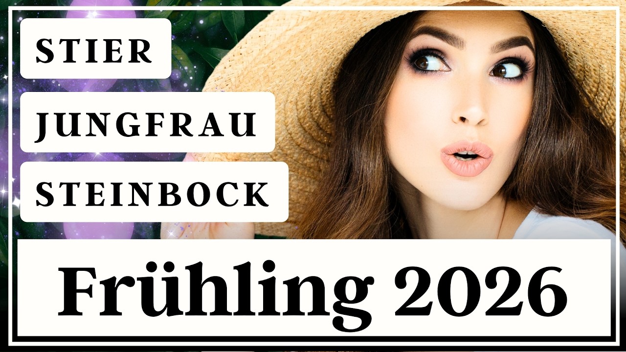 Die Antwort auf ALLES 😍 Fr&uuml;hling 2026 🔮 Stier Jungfrau Steinbock ✨ Tarot Orakel ✨