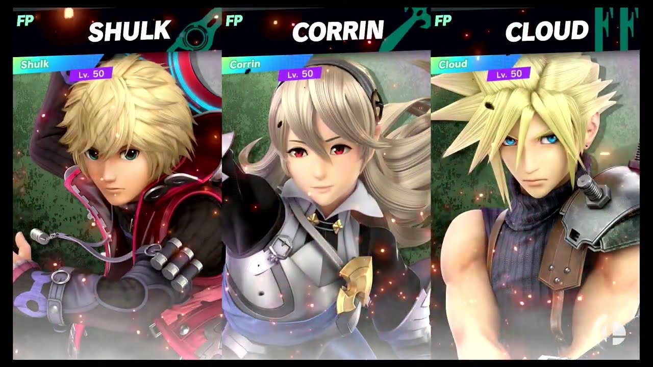 Super Smash Bros Ultimate Amiibo Fights – 11pm Finals Shulk vs Corrin vs Cloud
