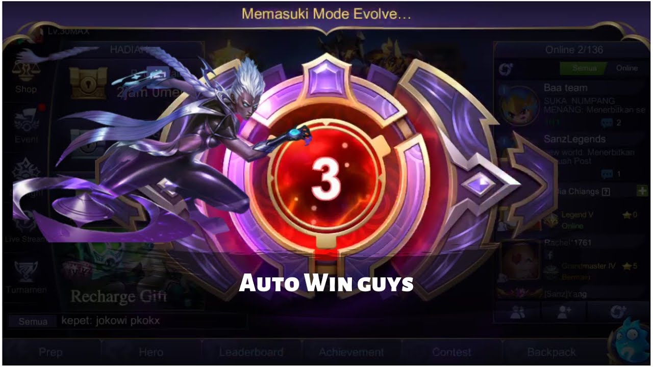 [Mobile Legends] Mode Evolve Part 2 cara dapat Karrie guys auto win