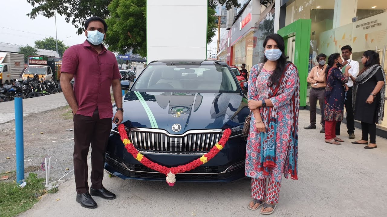 Taking Delivery of Skoda Superb | Beautiful Color | Worshipping, Exterior, Interior & Driving Video