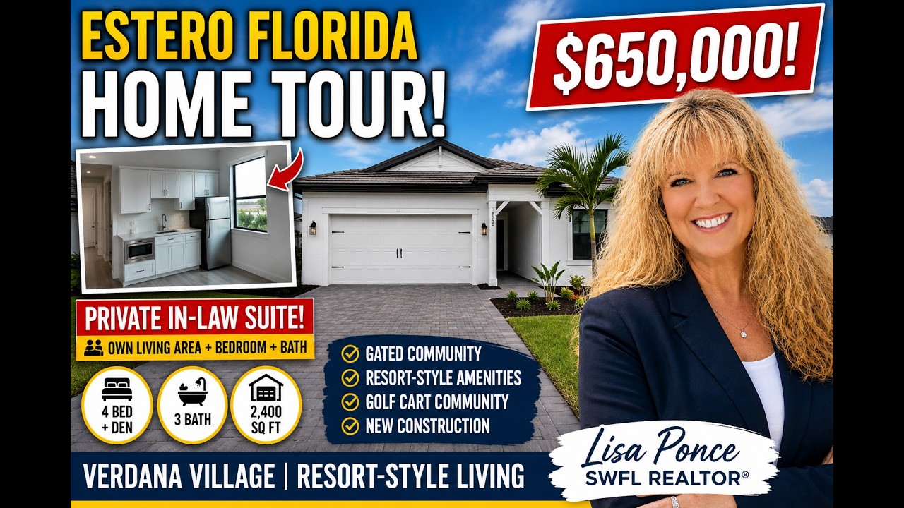😳 This Estero Home Has a Private In-Law Suite | Concord Tour