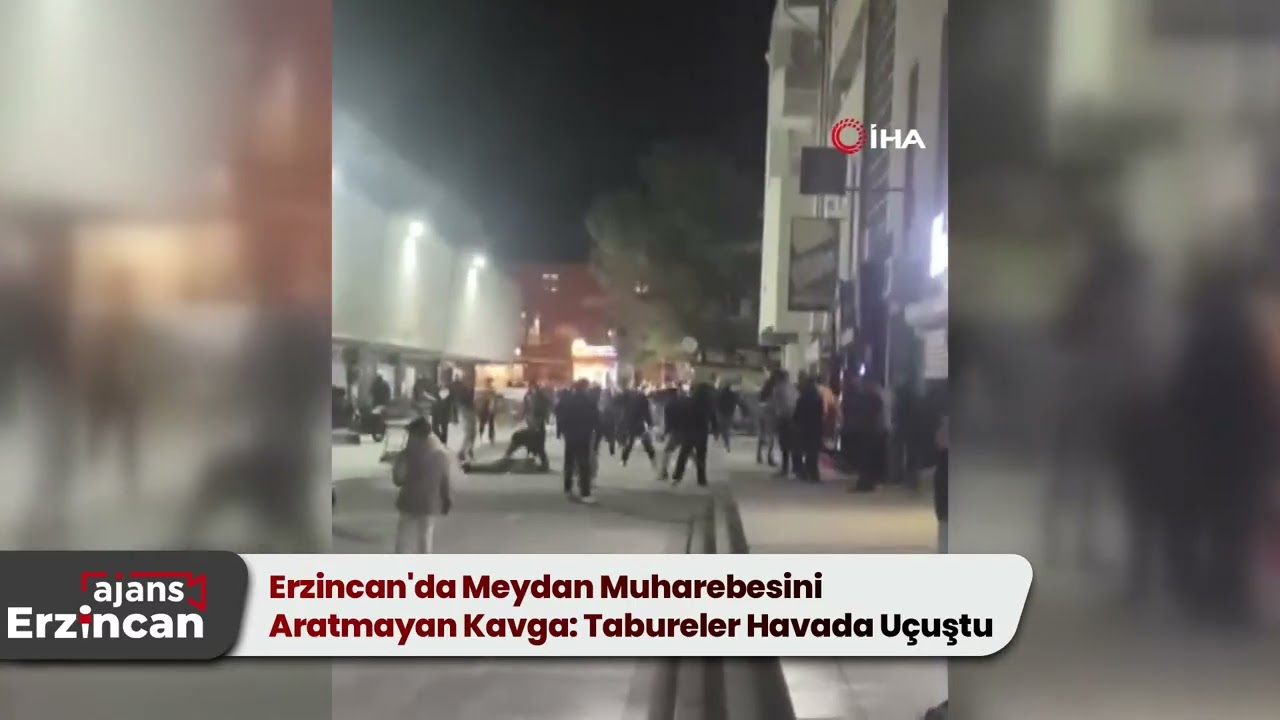 Erzincan'da Meydan Muharebesini Aratmayan Kavga: Tabureler Havada U&ccedil;uştu