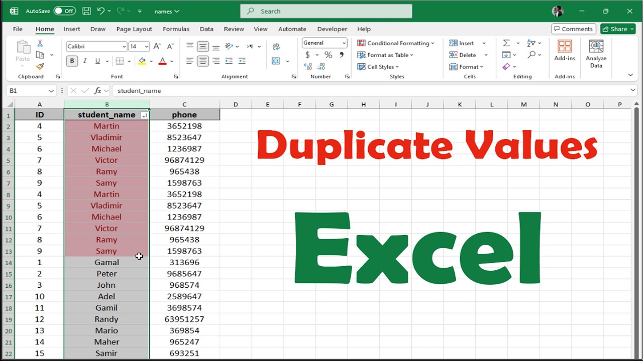 Sort DUPICATE Values in Microsoft Excel FAST