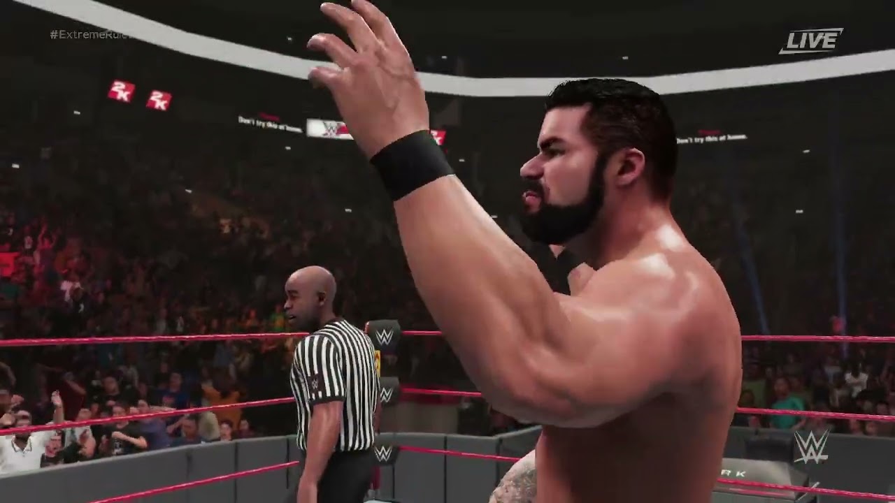 Bobby Roode vs Konnor WWE UNDISPUTED CHAMPIONSHIP EXTREME RULES 7