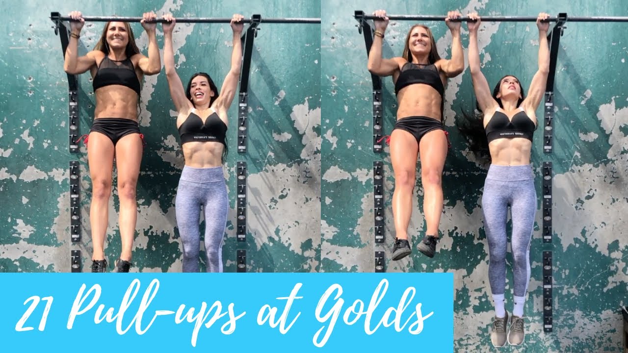 Women Do Max Pullups at Golds Gym, Venice