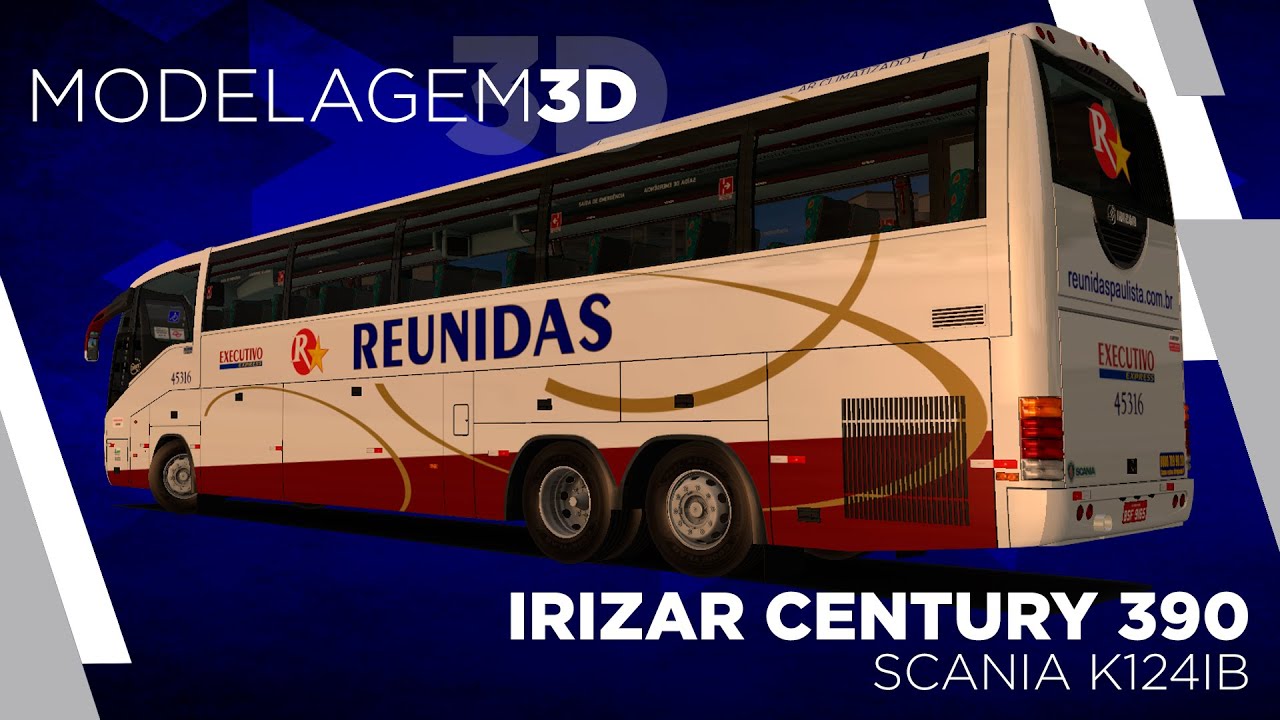 Lançamento Oficial! Irizar Century 390 Scania K124 IB para Omsi 2!
