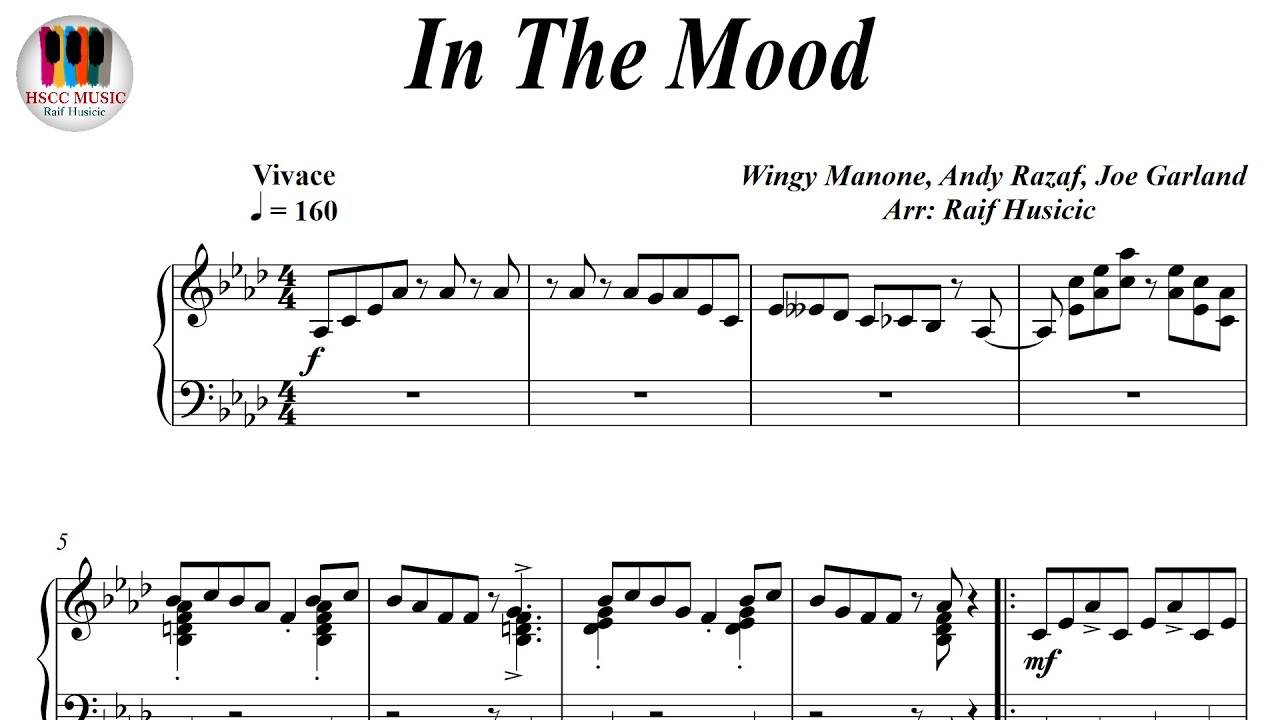In The Mood - Glenn Miller, Piano