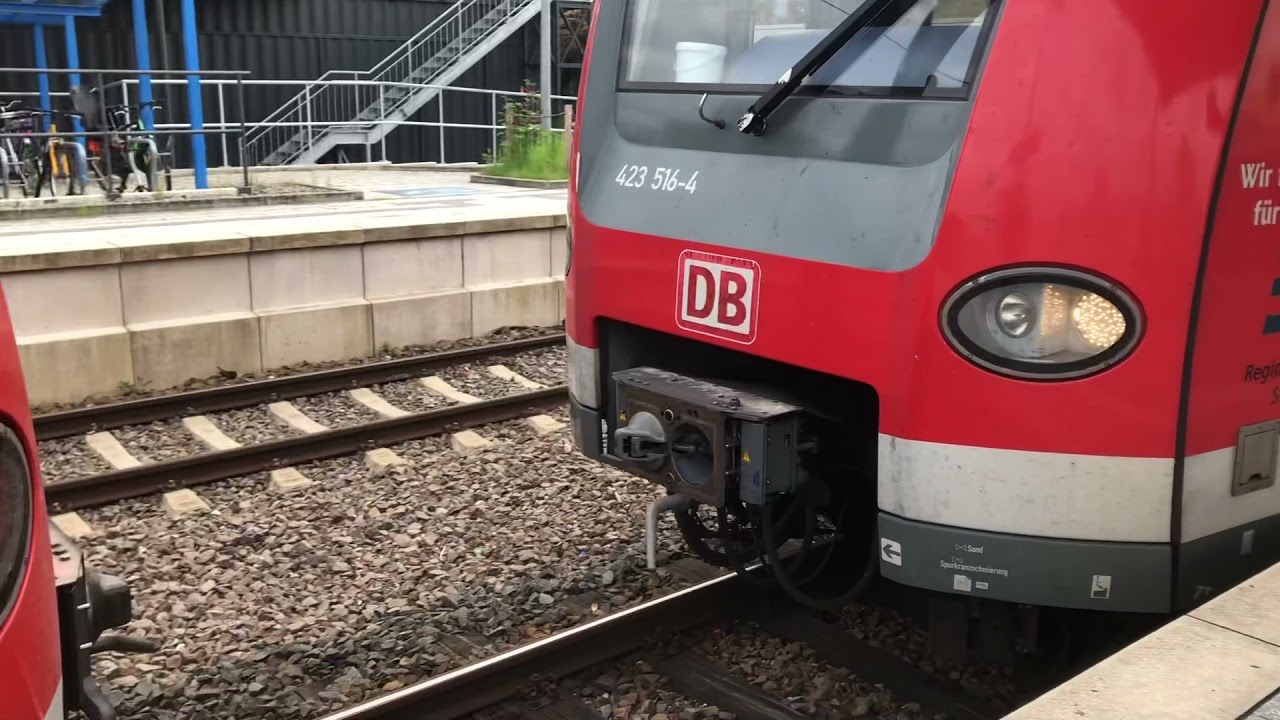BR 423 Kuppeln,und entkuppeln in Renningen
