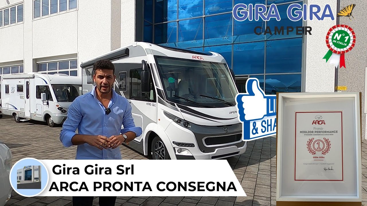 Finalmente Motorhome camper Arca America 745 glc full optional novit&agrave; 2025 letto nautico