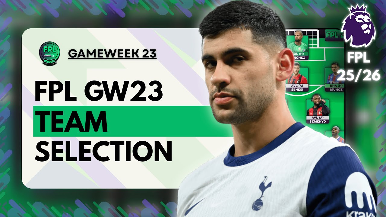 [20K🌍] SAVING 5 FREE TRANSFERS💥 - FPL GAMEWEEK 23 TEAM SELECTION | FPL 25/26