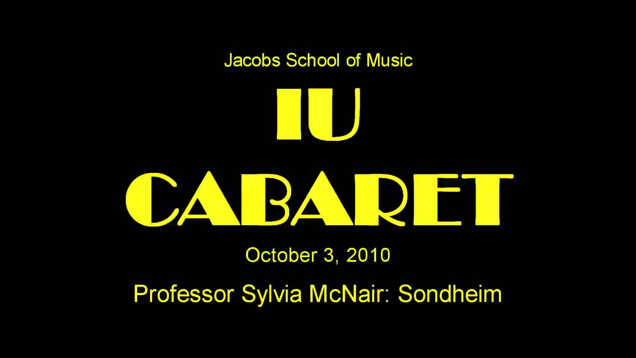 Sylvia McNair in Performance - Jacobs School of Music: IU CABARET October 3, 2010