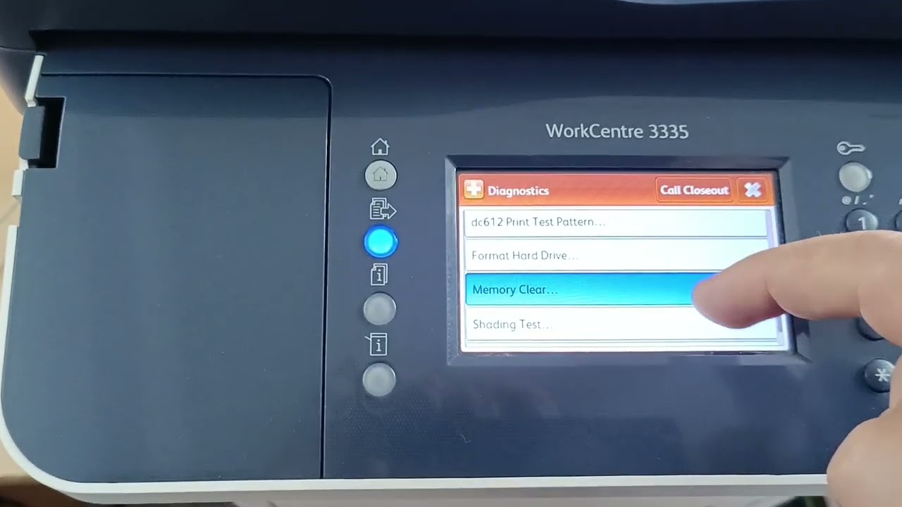 Xerox workcentre 3335 Diagnostics mode