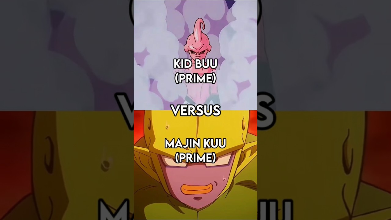 Kid Buu vs Majin Kuu 