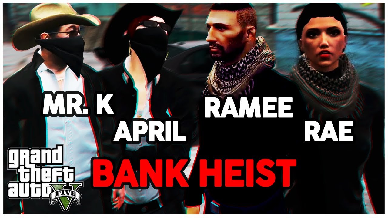 Mr. K and April vs. Ramee and Valkyrae BANK HEIST!