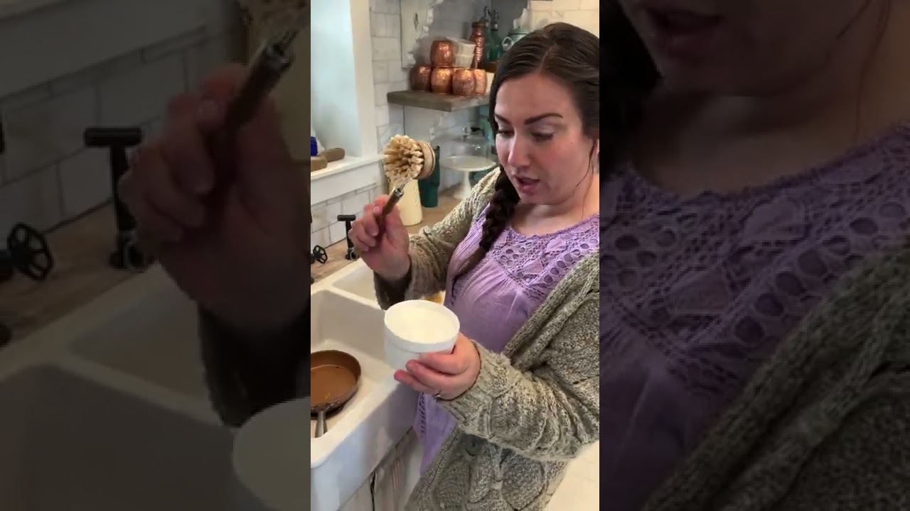 Clean With Me - How to use solid dish soap - washing dishes