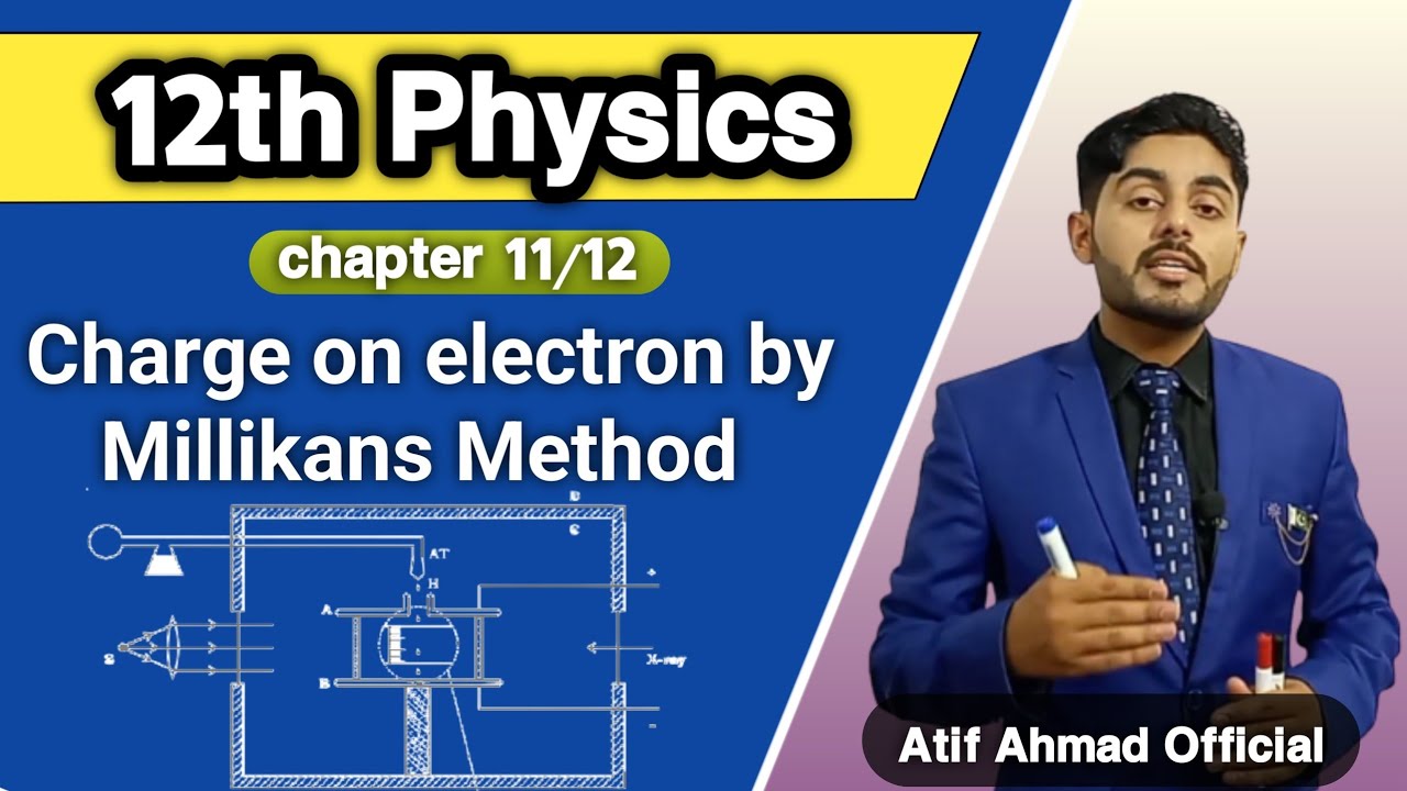 charge on electron by millikans method class 12 | 12th class physics  chapter 12 | punjab board