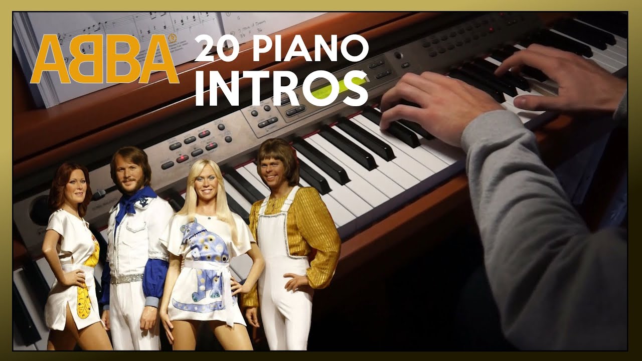 ABBA - 20 Song INTROS Piano Medley