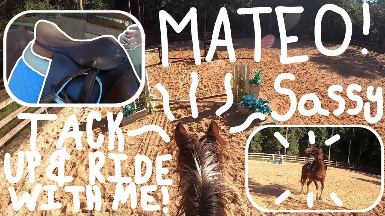 tack up and ride with me!! gopro jump lesson