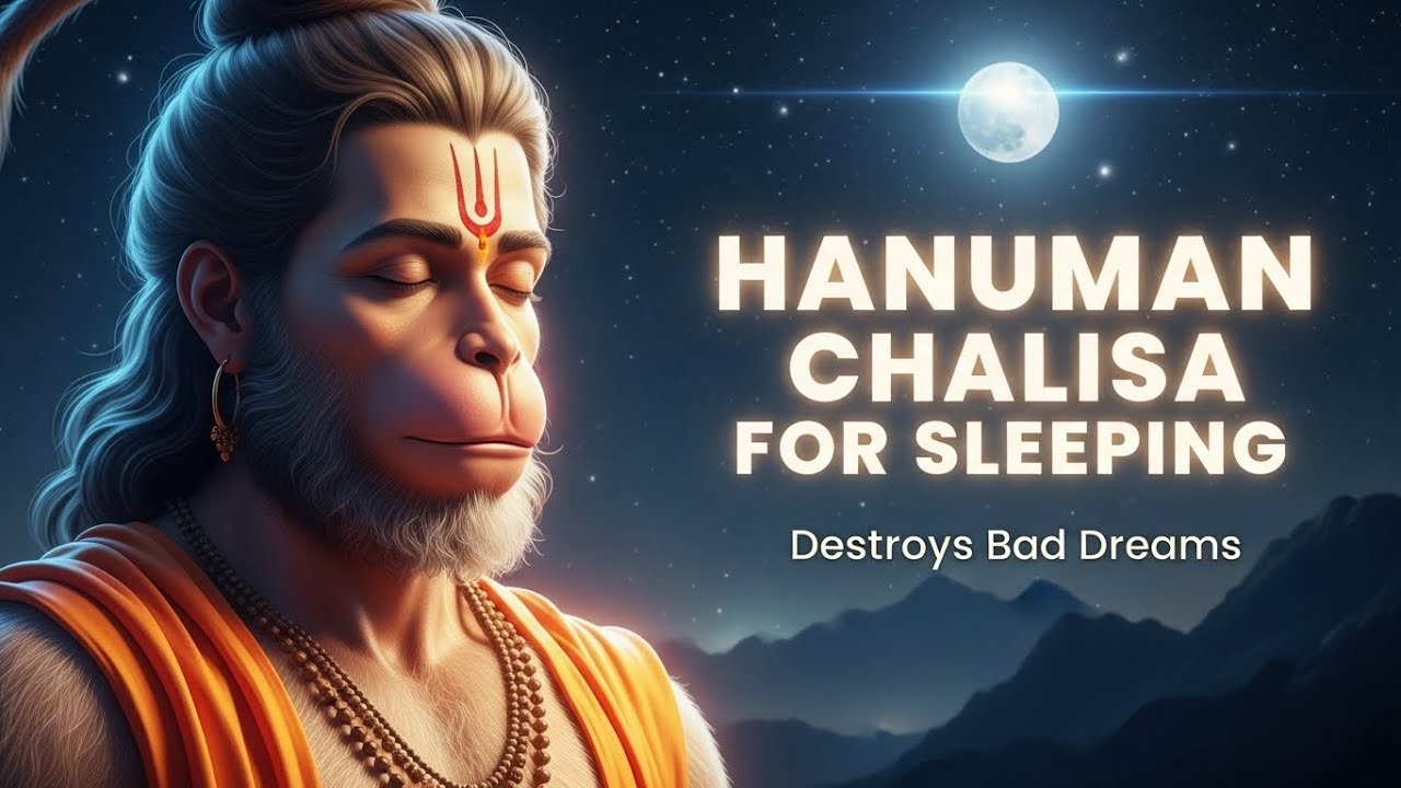Peaceful Hanuman Chalisa For Sleeping | Hanuman Lullaby | No Bad Dreams | For Sleeping