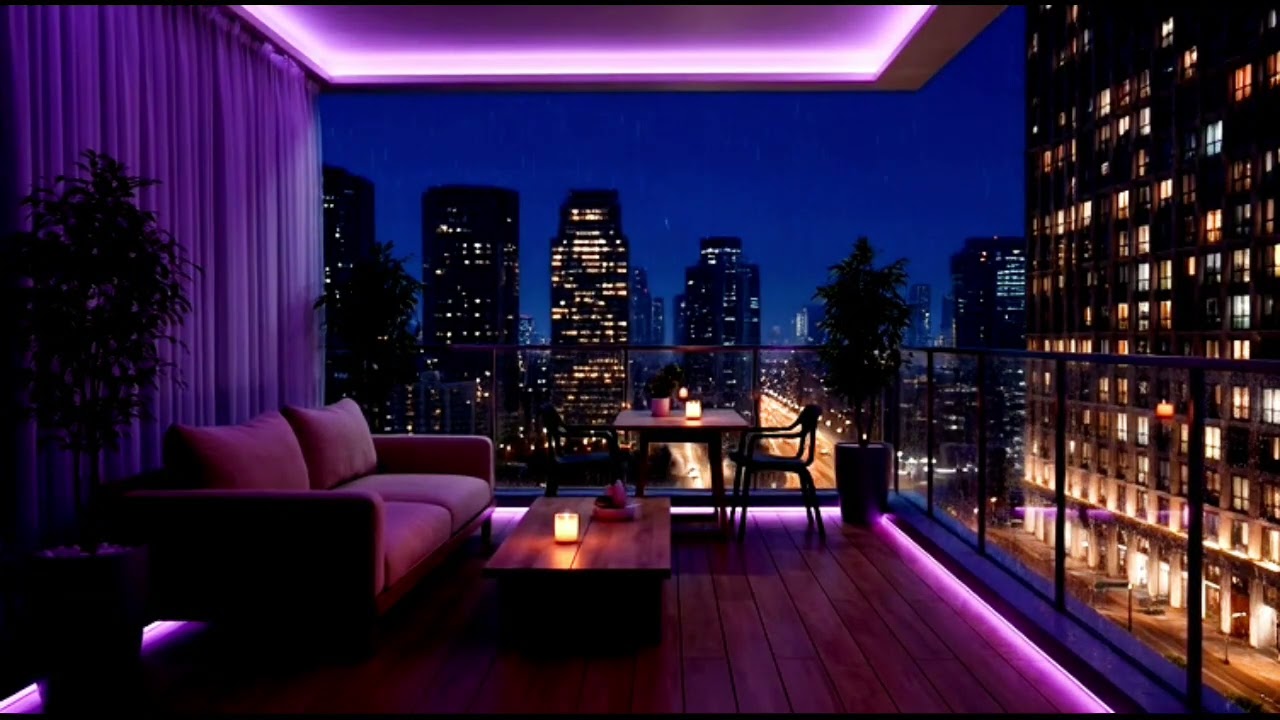 City Lights Lofi 🌃 Late Night Chill Hop & Relaxing Rain Sounds