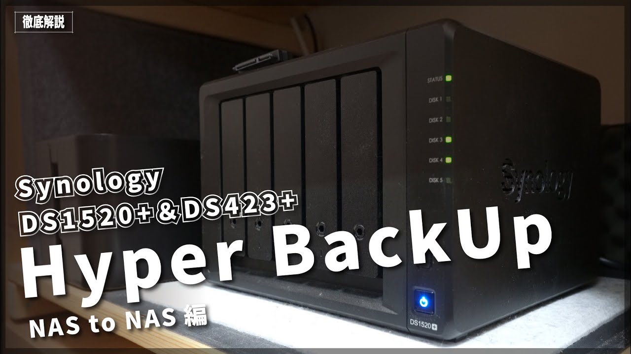【Hyper BackUp】NASからNASへのバックアップ【Synology】