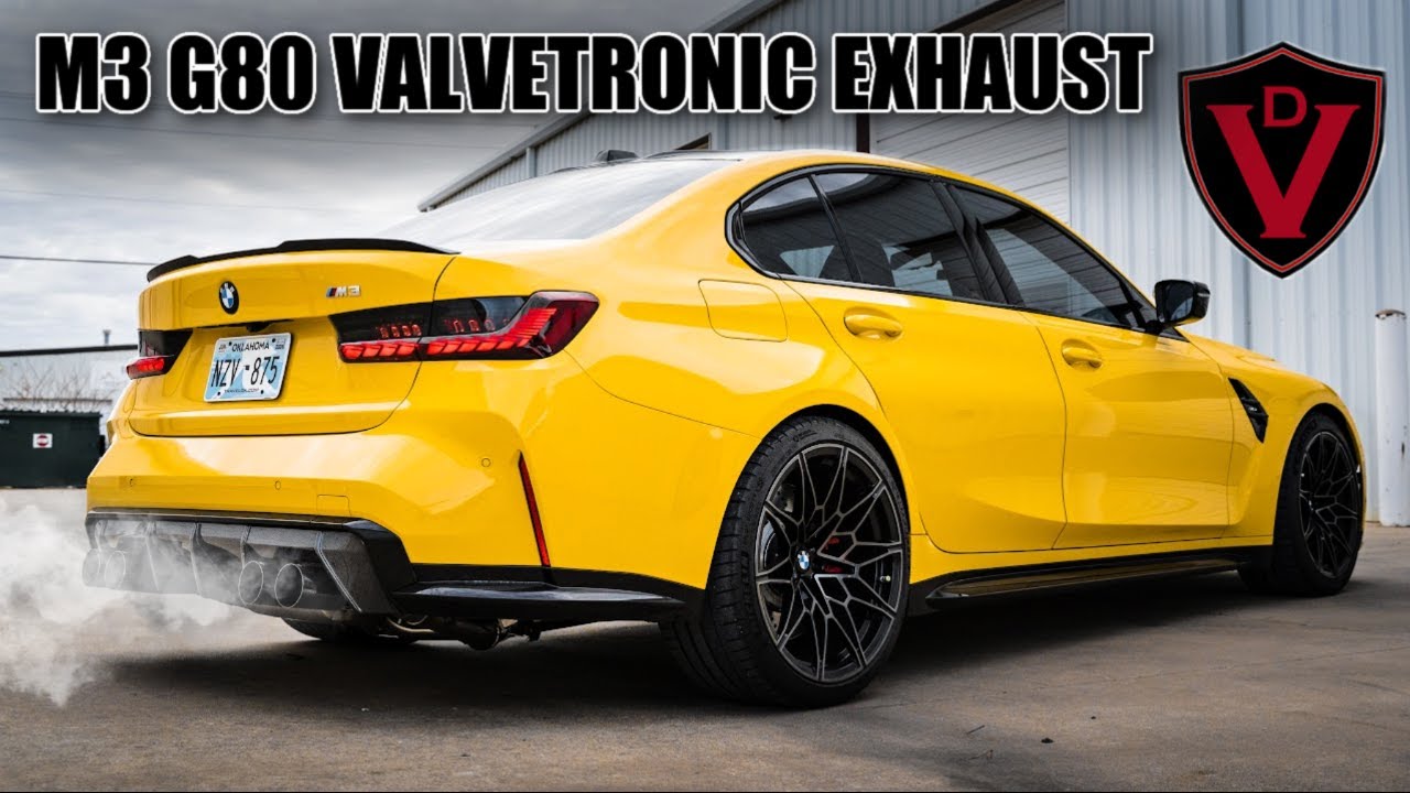 VALVETRONIC BMW G80 M3 EXHAUST SOUND + INSTALL | Acceleration, Revs, Cold Start Equal Length