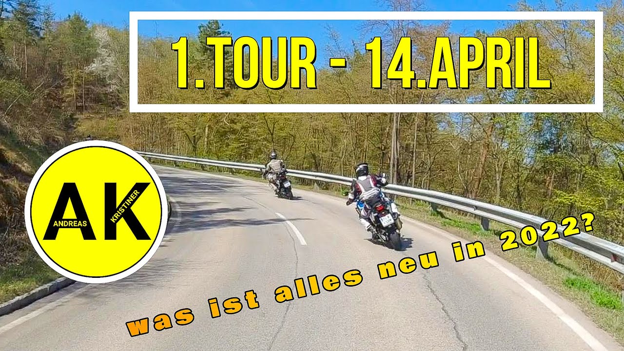 Erste Motorradtour 2022, neue Kameraposition, externer Ton, Suzuki V-Strom, Honda Africa Twin, KTM..