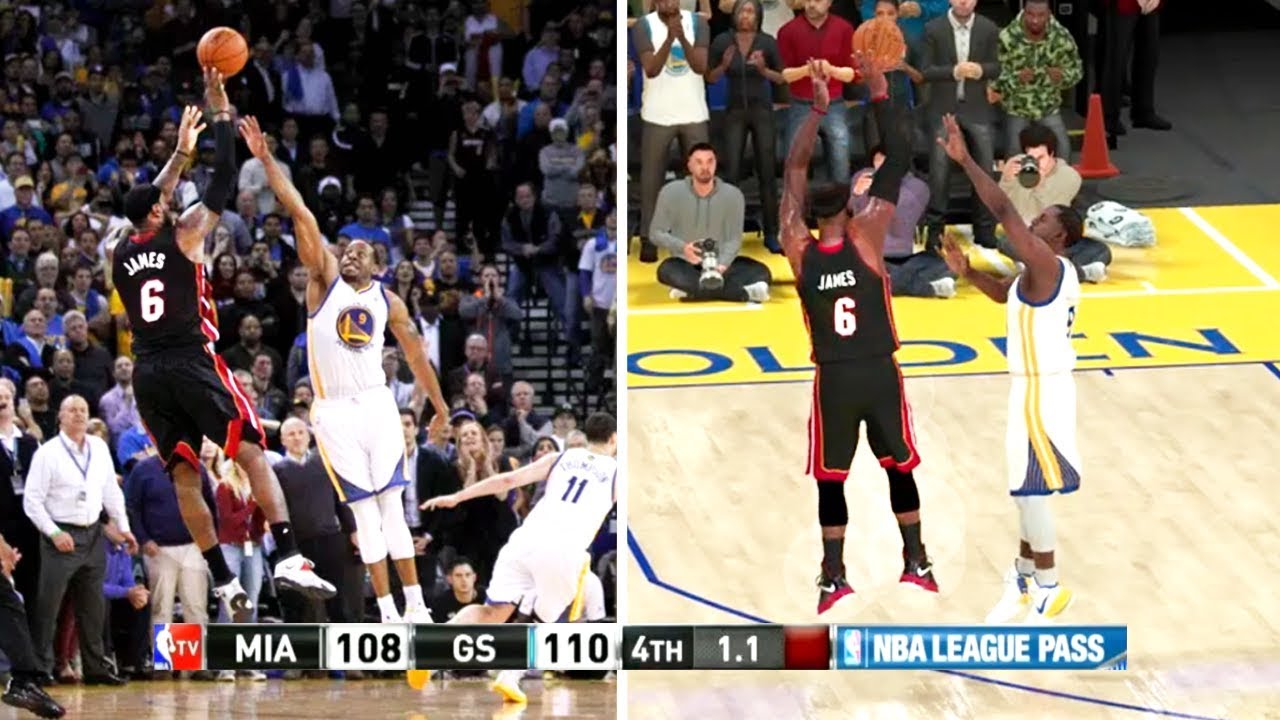Recreating LeBron James HYPED PLAYS on NBA 2K20!