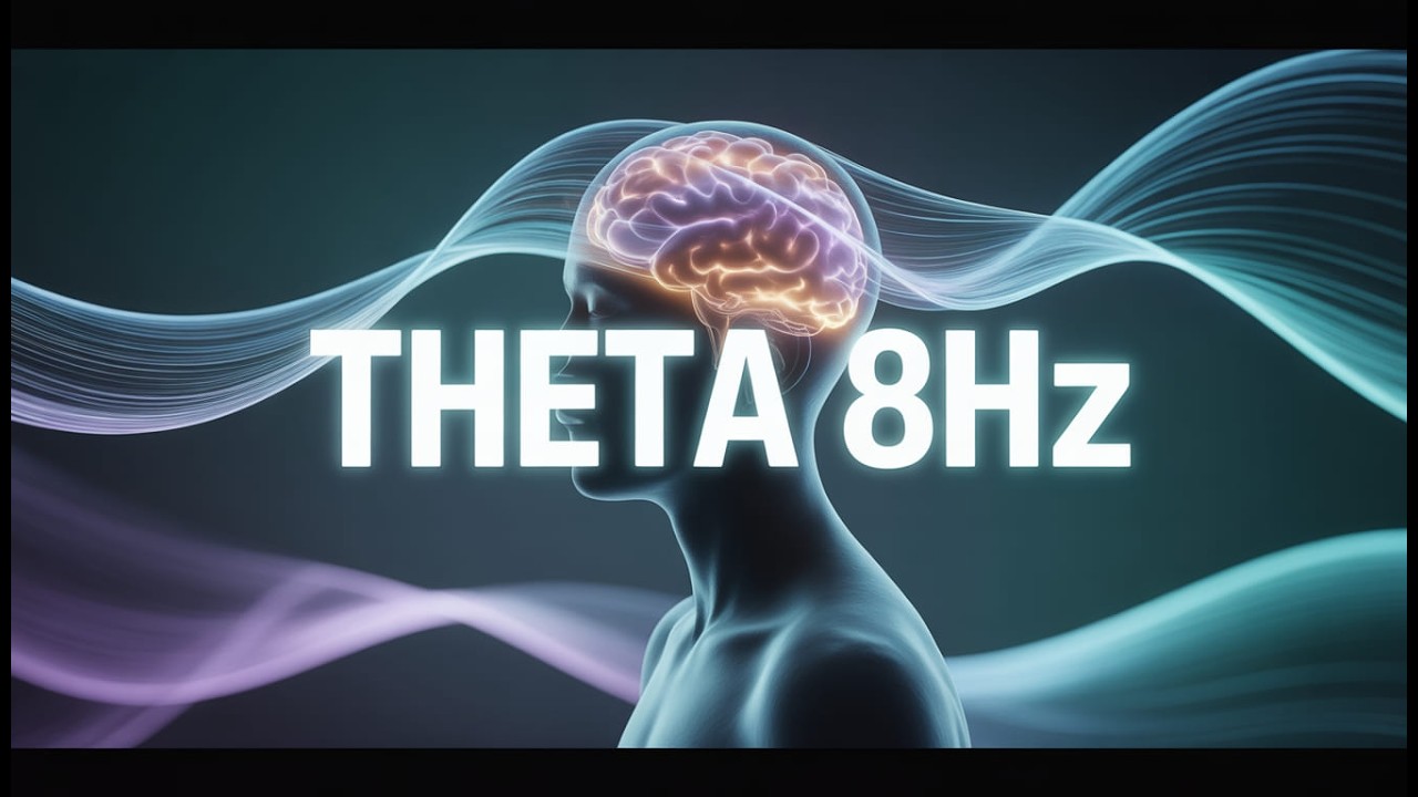 🎵🌟 8Hz Theta Brainwaves for Anxiety Relief & Deep Relaxation -  Theta Frequency Therapy