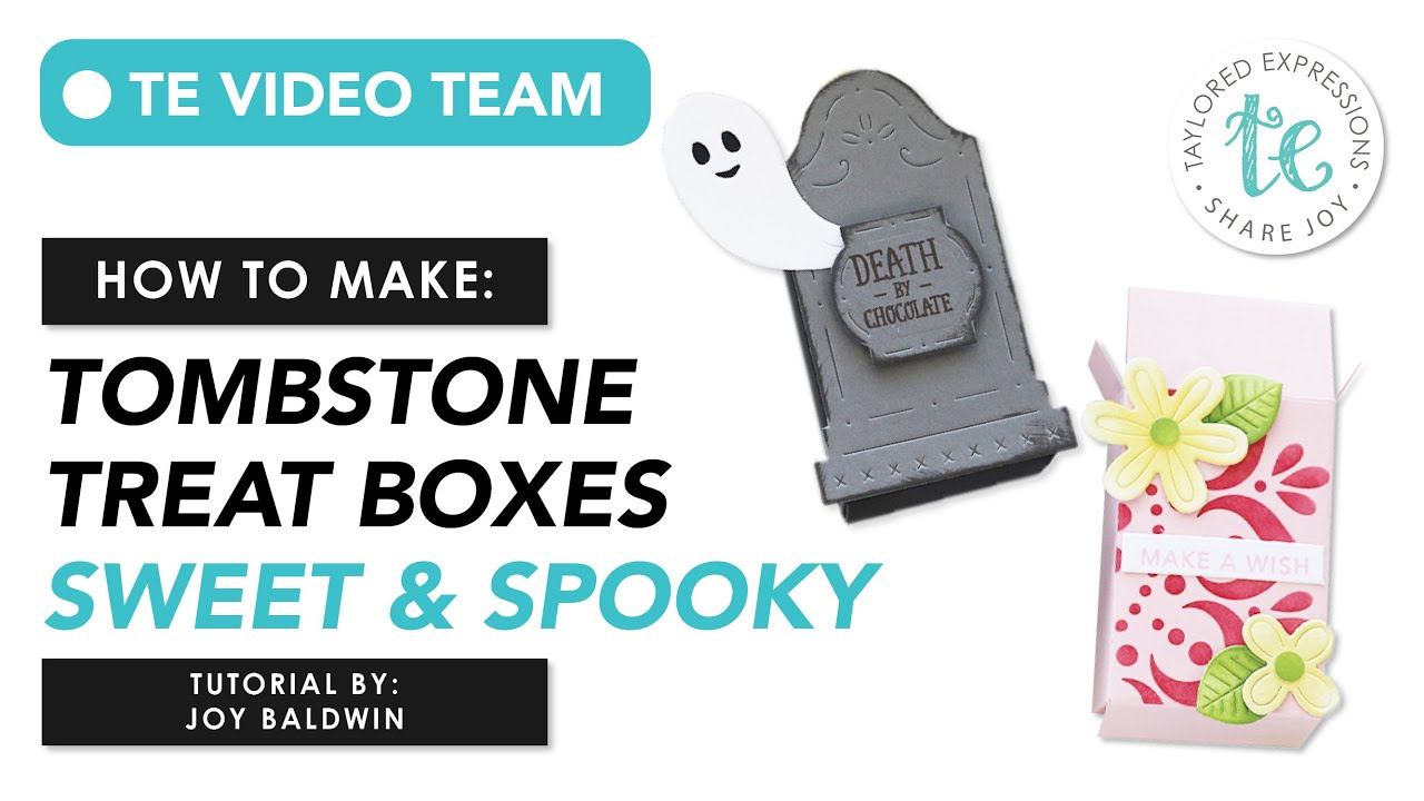 1 Kit 2 Ways | Tombstone Treat Boxes: Sweet vs. Spooky | @createitwithjoy