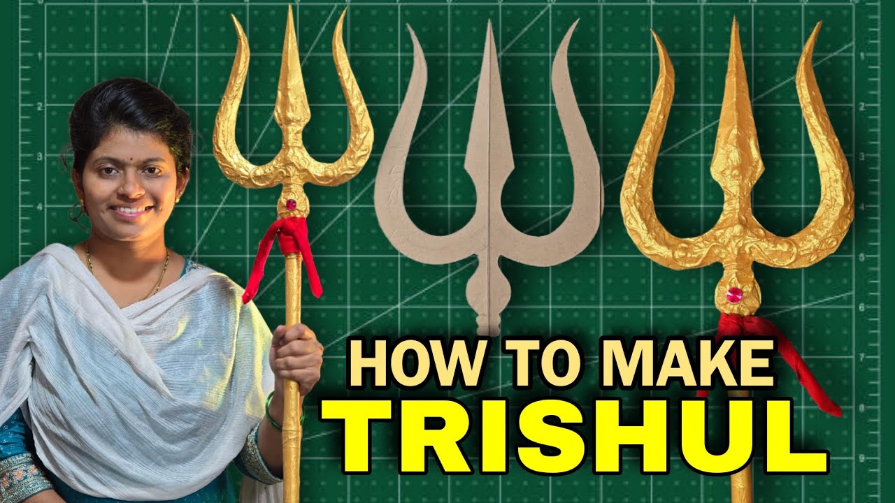How To Make Trishul(Trident) | Trishul Kaise Banaye