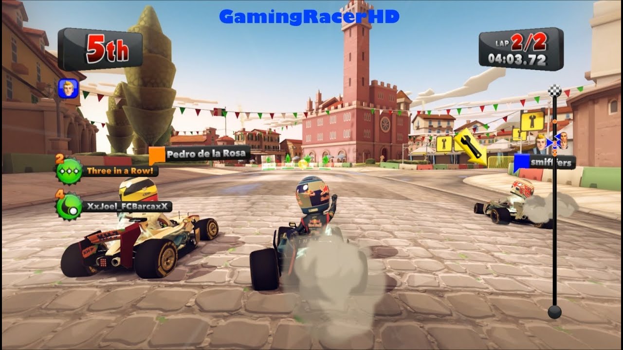 F1 Race Stars - Online Race with XxJoel_FCBarcaxX, Joordz and Smifffers (1080p HD)