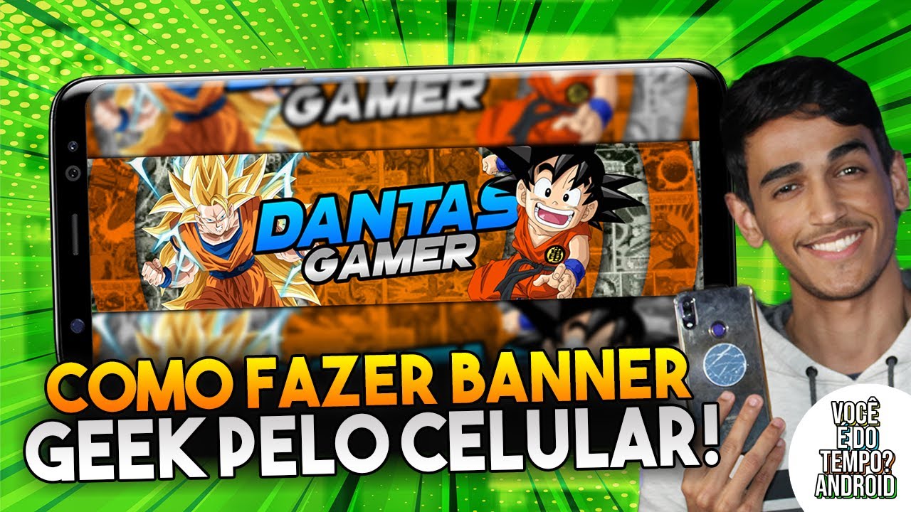 Como Fazer Banner Geek de Anime Pelo Celular - PS Touch