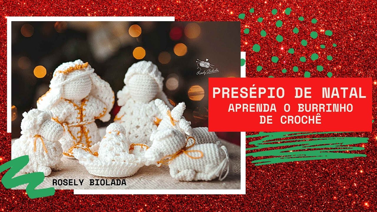 Como Fazer Presépio de Crochê: Burrinho