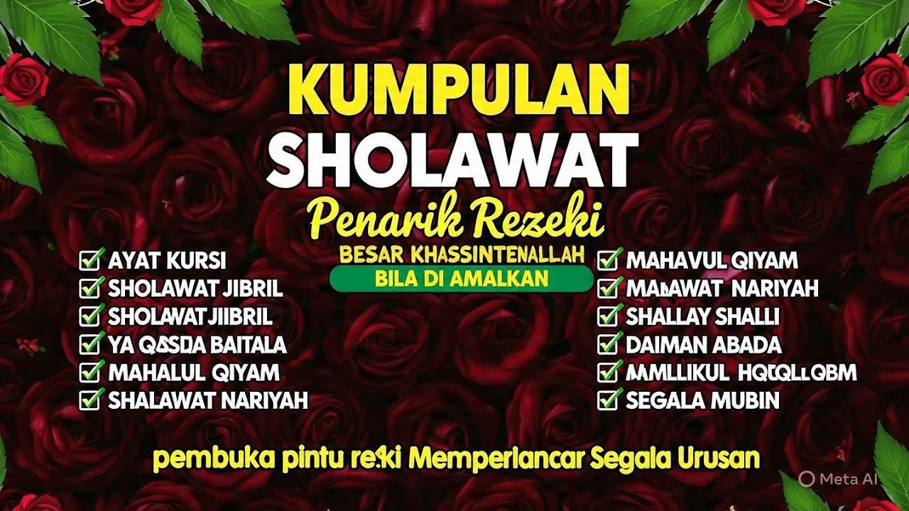 Kumpulan Sholawat Lawas, Penarik & Pembuka Rezeki Paling Mustajab / SHOLAWAT NABI 