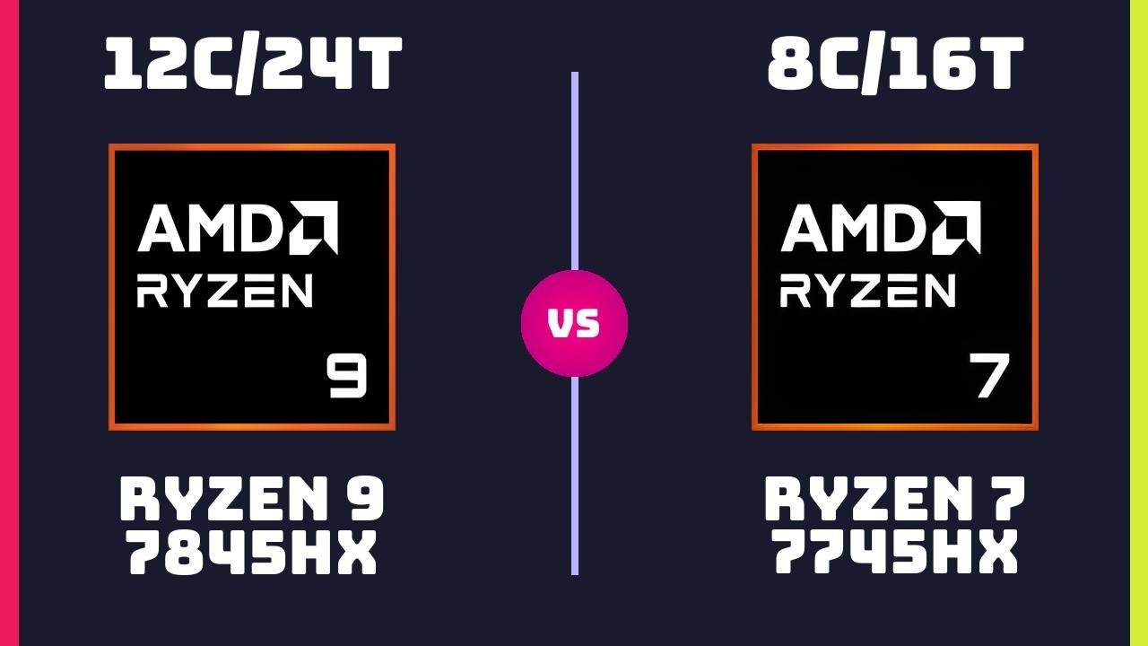 AMD Ryzen 9 7845HX vs AMD Ryzen 7 7745HX &ndash; CPU Comparison