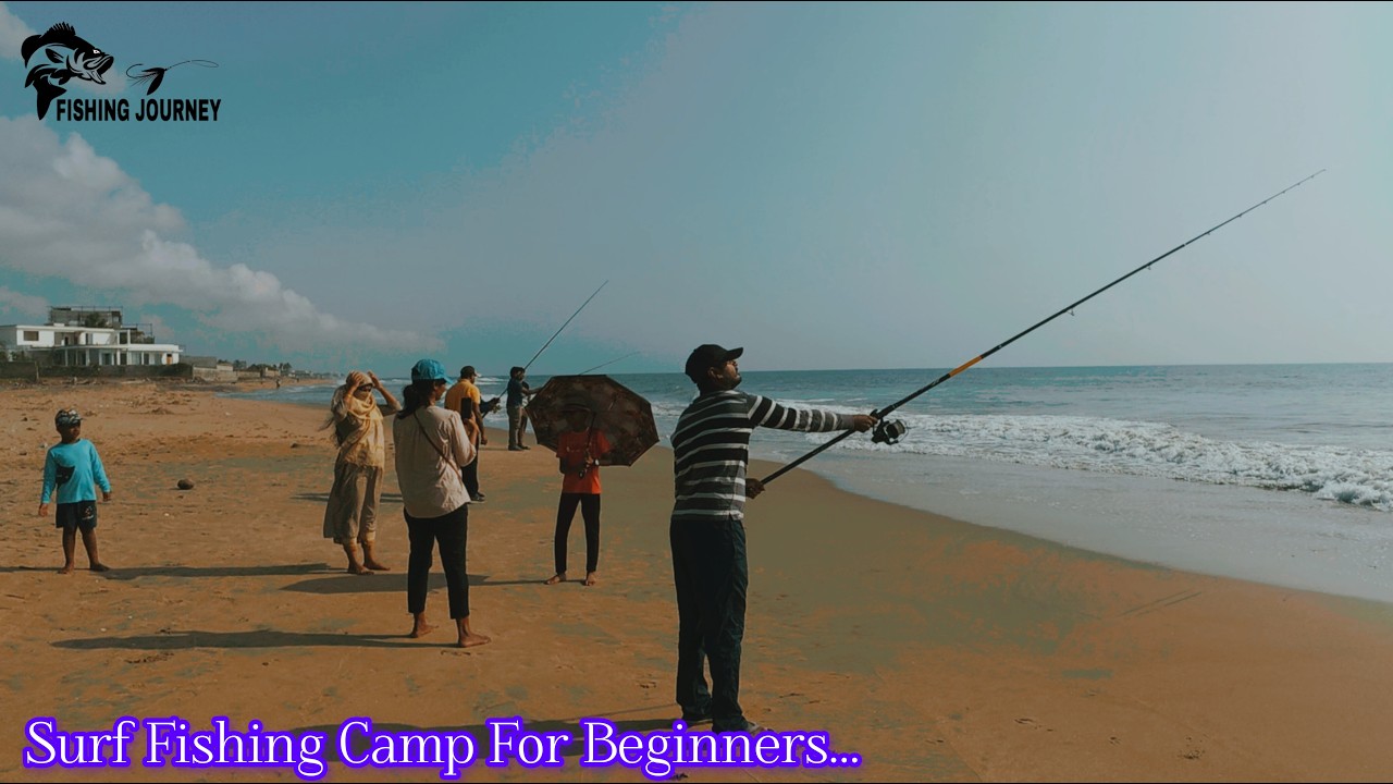 Surf Fishing And Camping For Beginners #fishing #fishingvideo #camping #fish #ocean #beach #catch