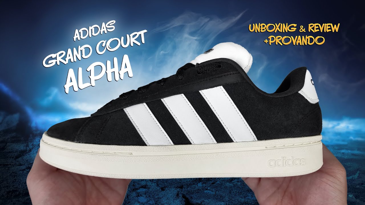 Adidas GRAND COURT ALPHA | Unboxing & Review | Provando no Pé